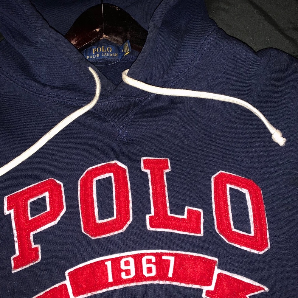 Vintage Polo Embroidered Hoodie